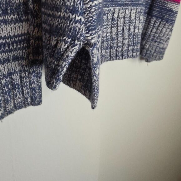 Design History Cozy Multicolored, Patterned Crew Neck Sweater - Girl's Size 6X - Picture 7 of 8